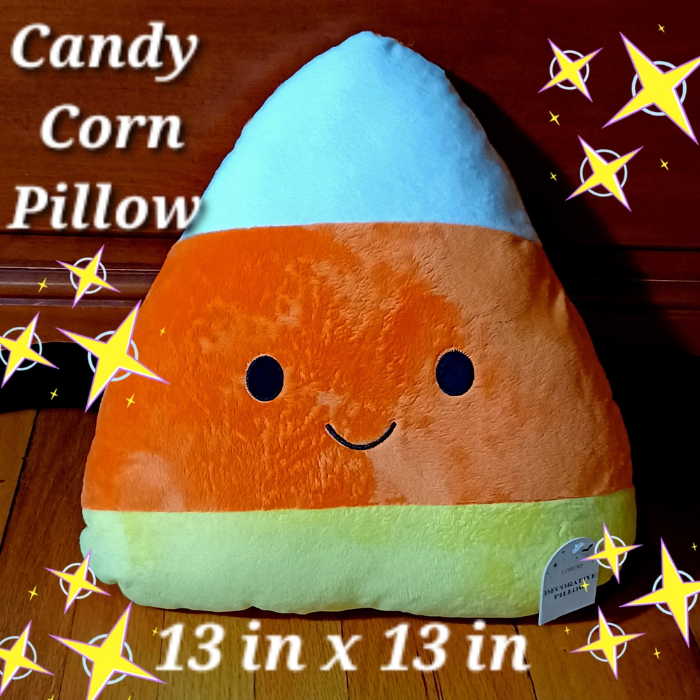 Candy Corn Plush Pillow